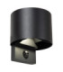 Lucide TADZIO - Wall light Indoor/Outdoor - LED - CCT - 1x7W 2700K/4000K - IP65 - Motion Sensor - Black - Essential-1