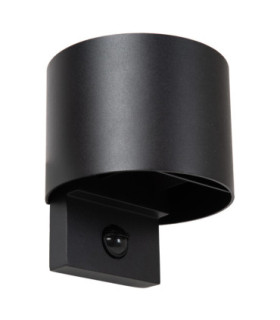 Lucide TADZIO - Wall light Indoor/Outdoor - LED - CCT - 1x7W 2700K/4000K - IP65 - Motion Sensor - Black - Essential-2
