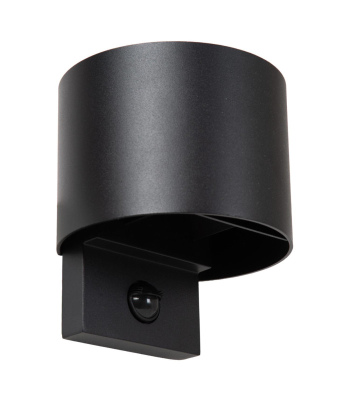 Lucide TADZIO - Wall light Indoor/Outdoor - LED - CCT - 1x7W 2700K/4000K - IP65 - Motion Sensor - Black - Essential-2