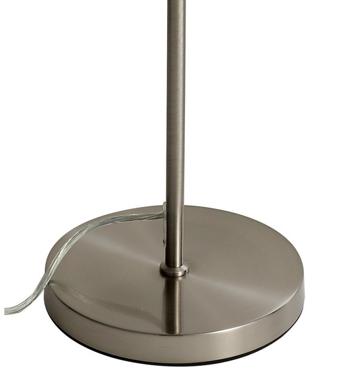Floor Lamp, 1 x 7W LED, 4000K, 790lm, Satin Nickel, Clear - 4