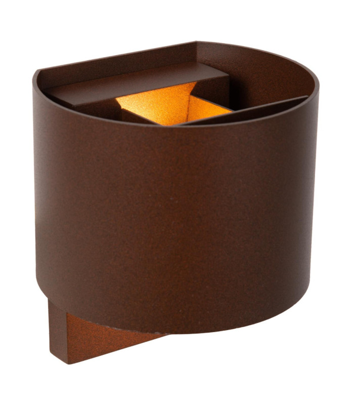 Lucide TADZIO - Wall light Indoor/Outdoor - LED - CCT - 1x7W 2700K/4000K - IP65 - Motion Sensor - Rust Brown - Essential-4