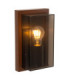 Lucide COZETTE - Wall light Indoor/Outdoor - 1xE27 - IP65 - Rust Brown - Essential-1