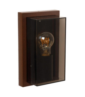 Lucide COZETTE - Wall light Indoor/Outdoor - 1xE27 - IP65 - Rust Brown - Essential-2