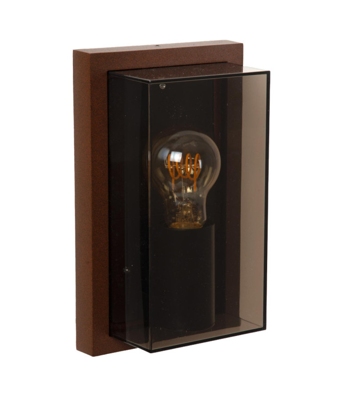 Lucide COZETTE - Wall light Indoor/Outdoor - 1xE27 - IP65 - Rust Brown - Essential-2