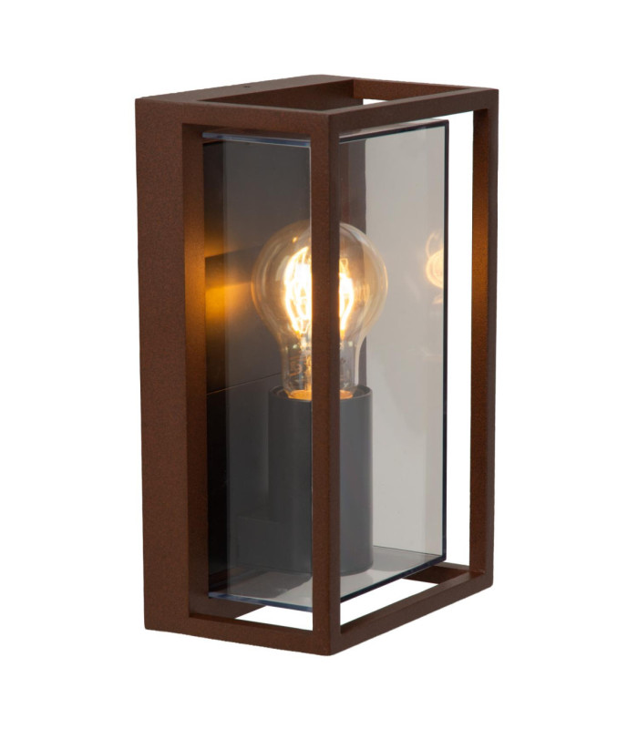 Lucide COZETTE - Wall light Indoor/Outdoor - 1xE27 - IP65 - Rust Brown - Essential-3