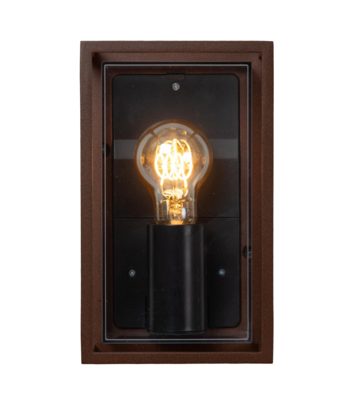 Lucide COZETTE - Wall light Indoor/Outdoor - 1xE27 - IP65 - Rust Brown - Essential-4