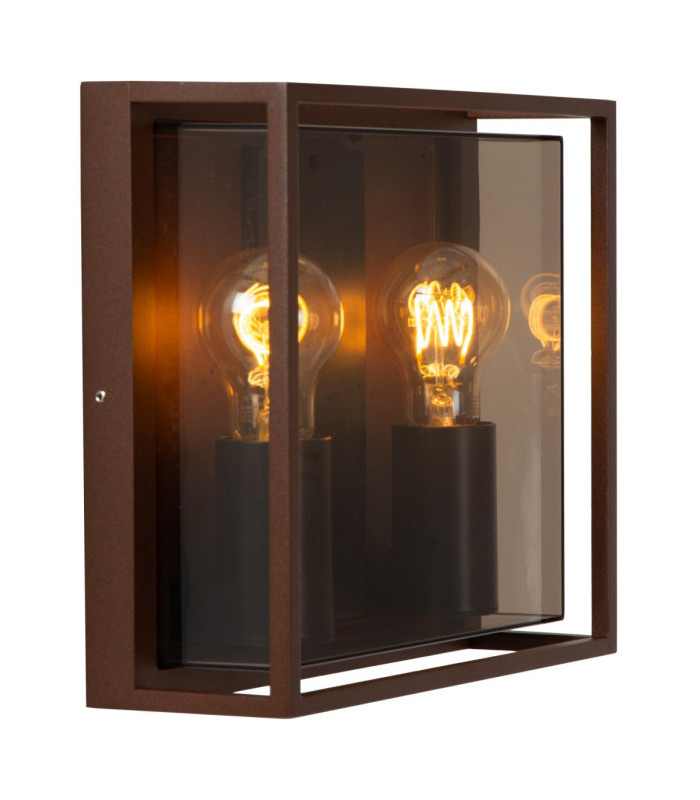 Lucide COZETTE - Wall light Indoor/Outdoor - 2xE27 - IP65 - Rust Brown - Essential-3