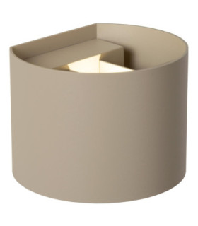 Lucide ARMIN - Wall spotlight / Wall light Bathroom - LED Dim. - CCT - 2x3.5W 2200K/3000K - IP54 - Taupe - Essential-1