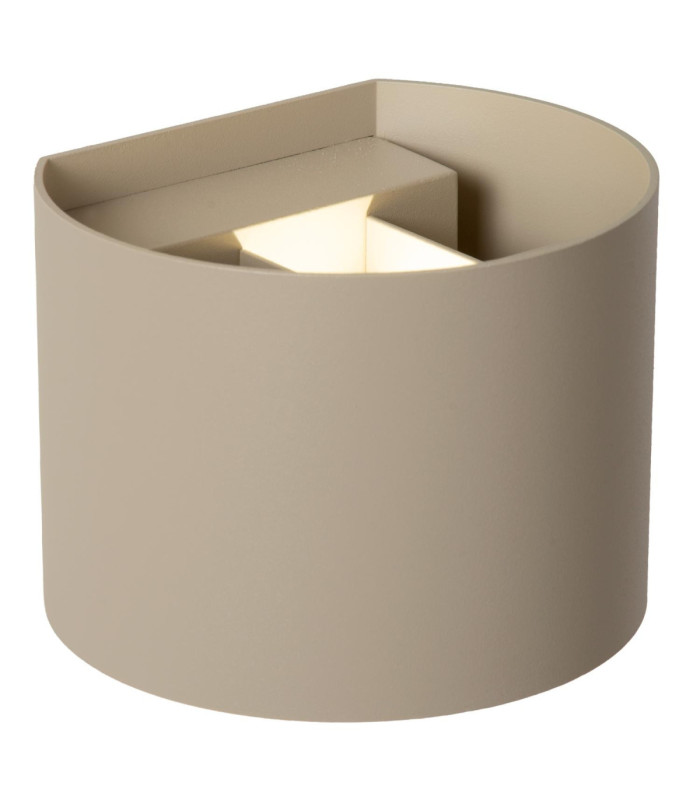 Lucide ARMIN - Wall spotlight / Wall light Bathroom - LED Dim. - CCT - 2x3.5W 2200K/3000K - IP54 - Taupe - Essential-3