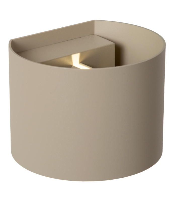 Lucide ARMIN - Wall spotlight / Wall light Bathroom - LED Dim. - CCT - 2x3.5W 2200K/3000K - IP54 - Taupe - Essential-4