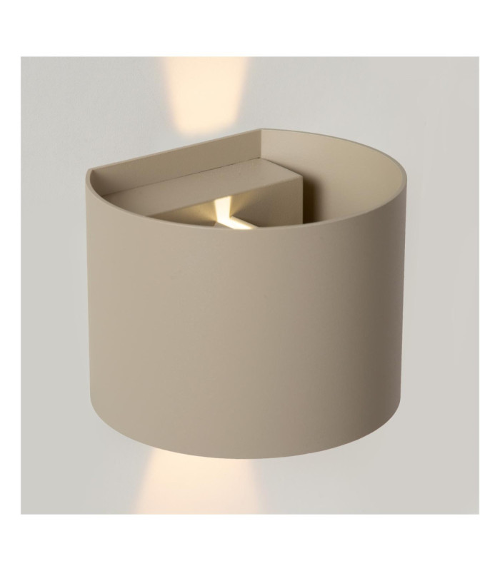 Lucide ARMIN - Wall spotlight / Wall light Bathroom - LED Dim. - CCT - 2x3.5W 2200K/3000K - IP54 - Taupe - Essential-5