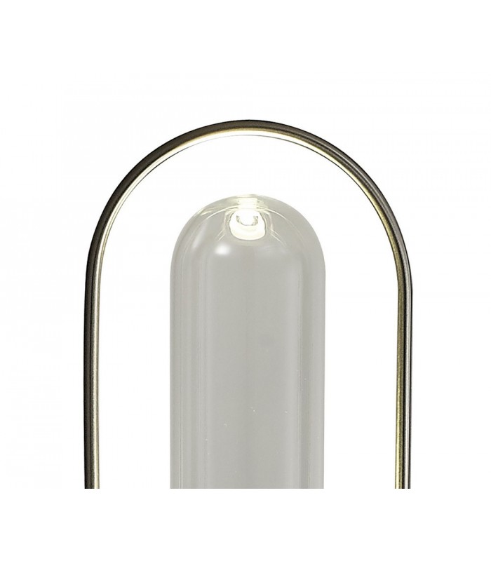 Floor Lamp, 1 x 7W LED, 4000K, 790lm, Satin Nickel, Clear - 7