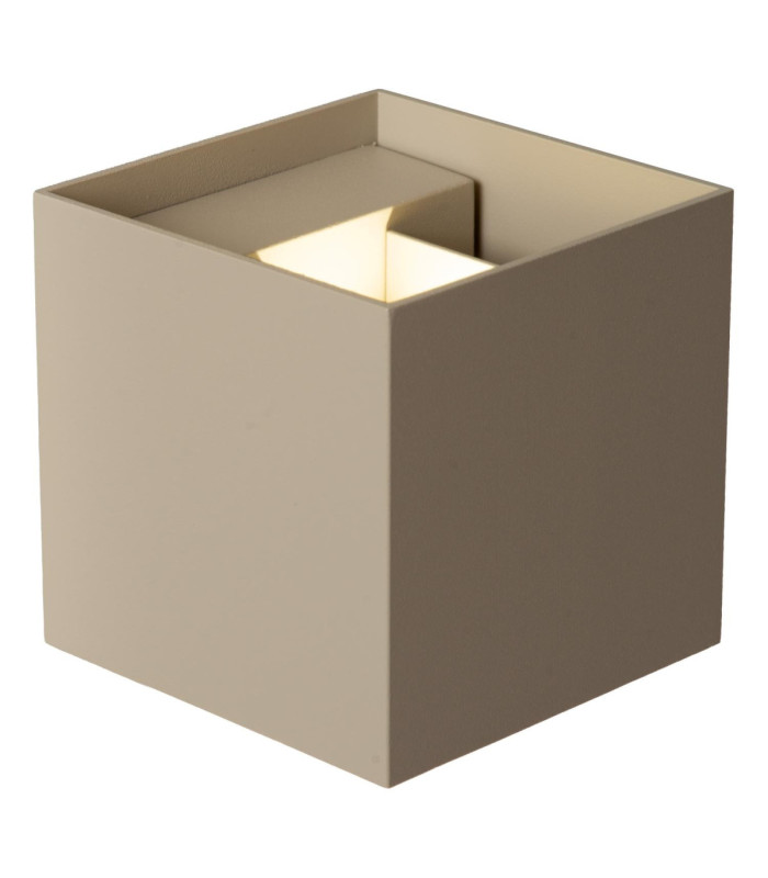 Lucide ARMIN - Wall spotlight / Wall light Bathroom - LED Dim. - CCT - 2x3.5W 2200K/3000K - IP54 - Taupe - Essential-3