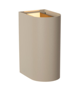 Lucide APLIS - Wall spotlight / Wall light Indoor/Outdoor - LED - CCT - 2x5W 2200K/3000K - IP54 - Taupe - Essential-1