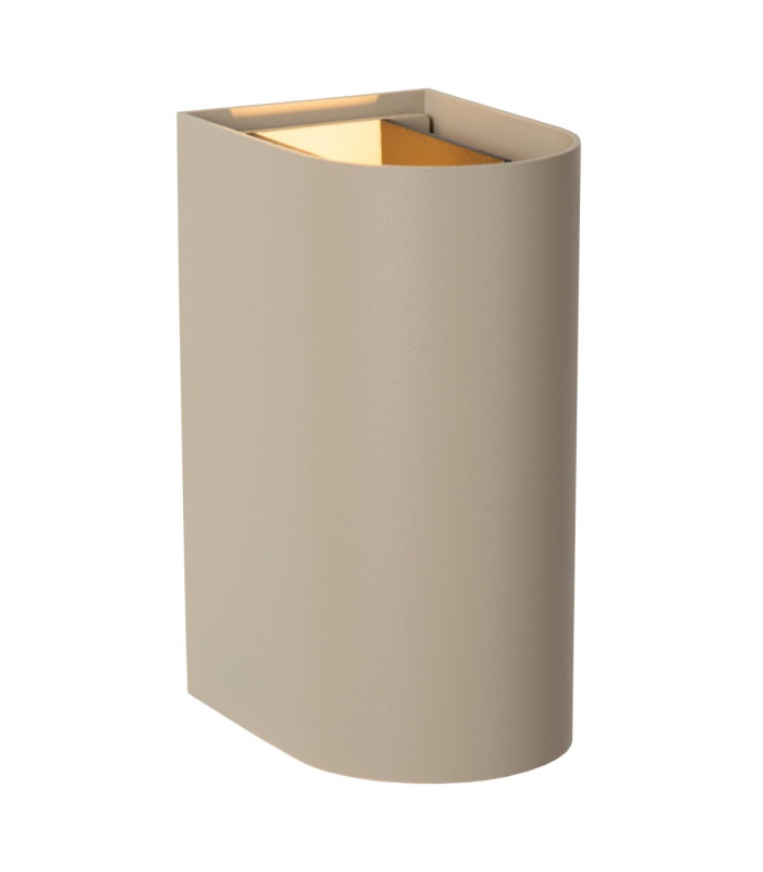 Lucide APLIS - Wall spotlight / Wall light Indoor/Outdoor - LED - CCT - 2x5W 2200K/3000K - IP54 - Taupe - Essential-1