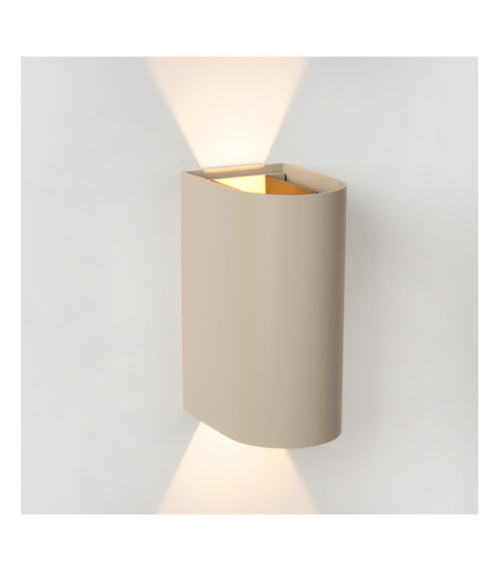 Lucide APLIS - Wall spotlight / Wall light Indoor/Outdoor - LED - CCT - 2x5W 2200K/3000K - IP54 - Taupe - Essential-5