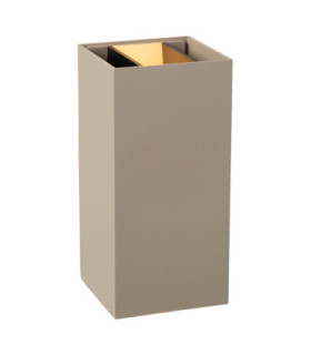 Lucide APLIS - Wall spotlight / Wall light Indoor/Outdoor - LED - CCT - 2x5W 2200K/3000K - IP54 - Taupe - Essential-1