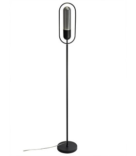 Floor Lamp, 1 x 7W LED, 4000K, 790lm, Black, Smoked - 1