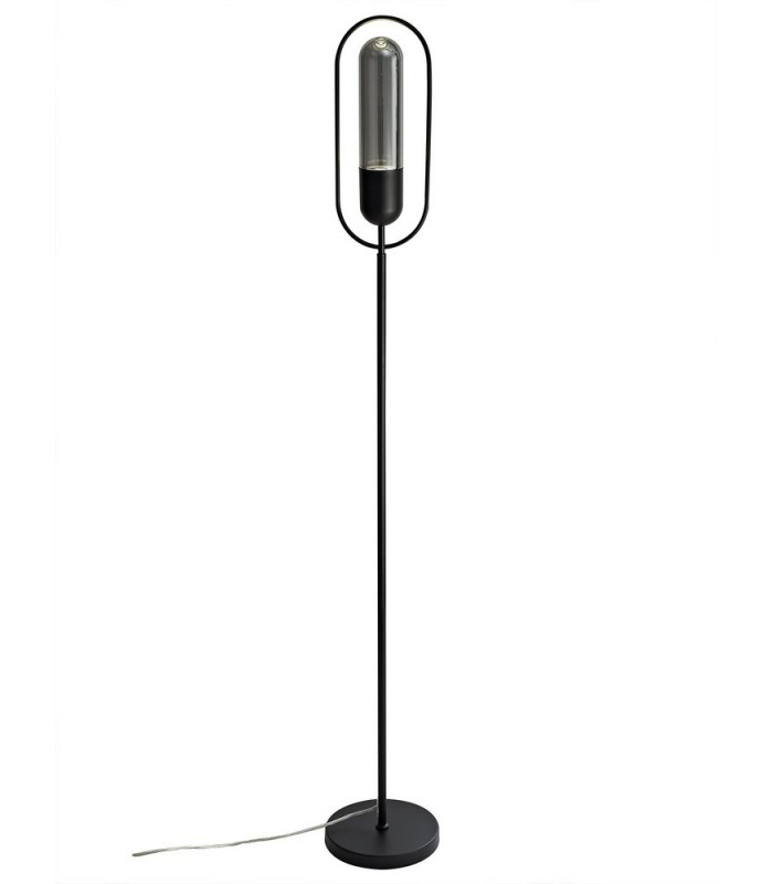 Floor Lamp, 1 x 7W LED, 4000K, 790lm, Black, Smoked - 1