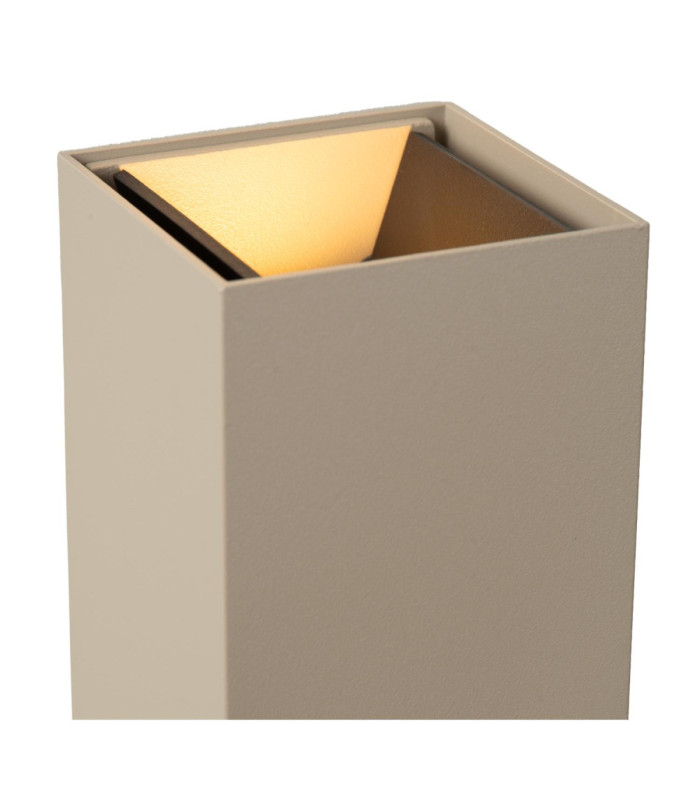 Lucide APLIS - Wall spotlight / Wall light Indoor/Outdoor - LED - CCT - 2x5W 2200K/3000K - IP54 - Taupe - Essential-5