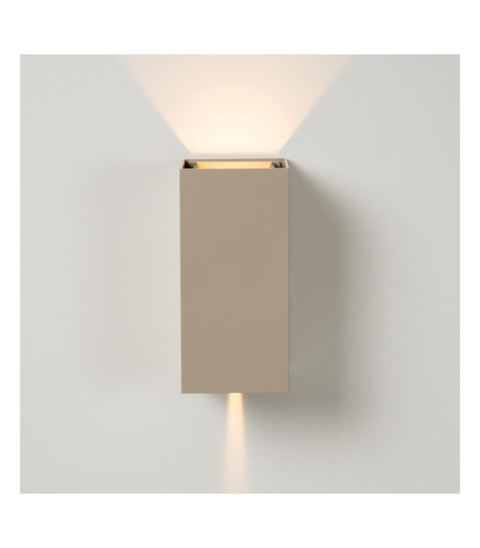Lucide APLIS - Wall spotlight / Wall light Indoor/Outdoor - LED - CCT - 2x5W 2200K/3000K - IP54 - Taupe - Essential-6