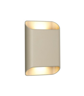 Lucide ATILA II - Wall light Bathroom - LED Dim. - CCT - 2x5W 2200K/3000K - IP54 - Taupe - Essential-1