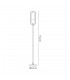 Floor Lamp, 1 x 7W LED, 4000K, 790lm, Black, Smoked - 2