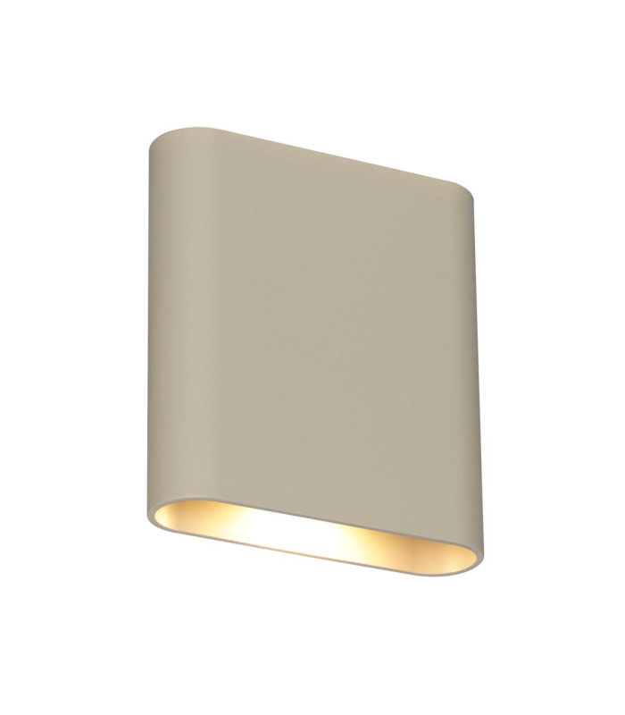 Lucide ATILA II - Wall light Bathroom - LED Dim. - CCT - 2x5W 2200K/3000K - IP54 - Taupe - Essential-1