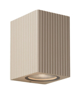 Lucide ANGELINA - Wall spotlight / Wall light Indoor/Outdoor - 1xGU10 (MR16) - IP65 - Taupe - Essential-1