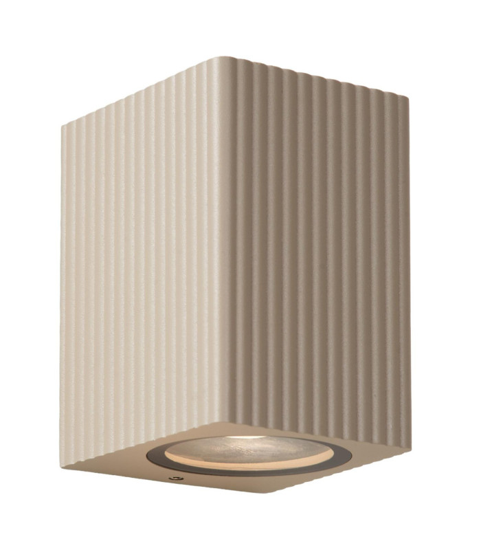 Lucide ANGELINA - Wall spotlight / Wall light Indoor/Outdoor - 1xGU10 (MR16) - IP65 - Taupe - Essential-1