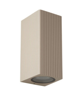 Lucide ANGELINA - Wall spotlight / Wall light Indoor/Outdoor - 2xGU10 (MR16) - IP65 - Taupe - Essential-2