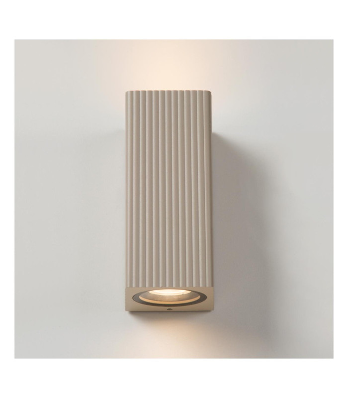 Lucide ANGELINA - Wall spotlight / Wall light Indoor/Outdoor - 2xGU10 (MR16) - IP65 - Taupe - Essential-3