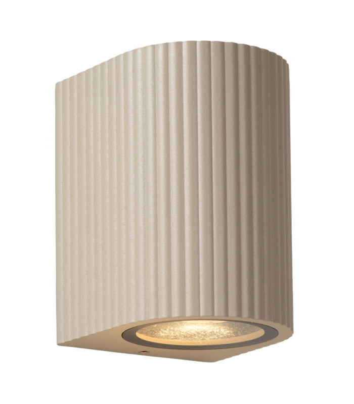 Lucide ANGELINA - Wall spotlight / Wall light Indoor/Outdoor - 1xGU10 (MR16) - IP65 - Taupe - Essential-1