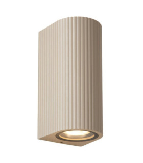 Lucide ANGELINA - Wall spotlight / Wall light Indoor/Outdoor - 2xGU10 (MR16) - IP65 - Taupe - Essential-1