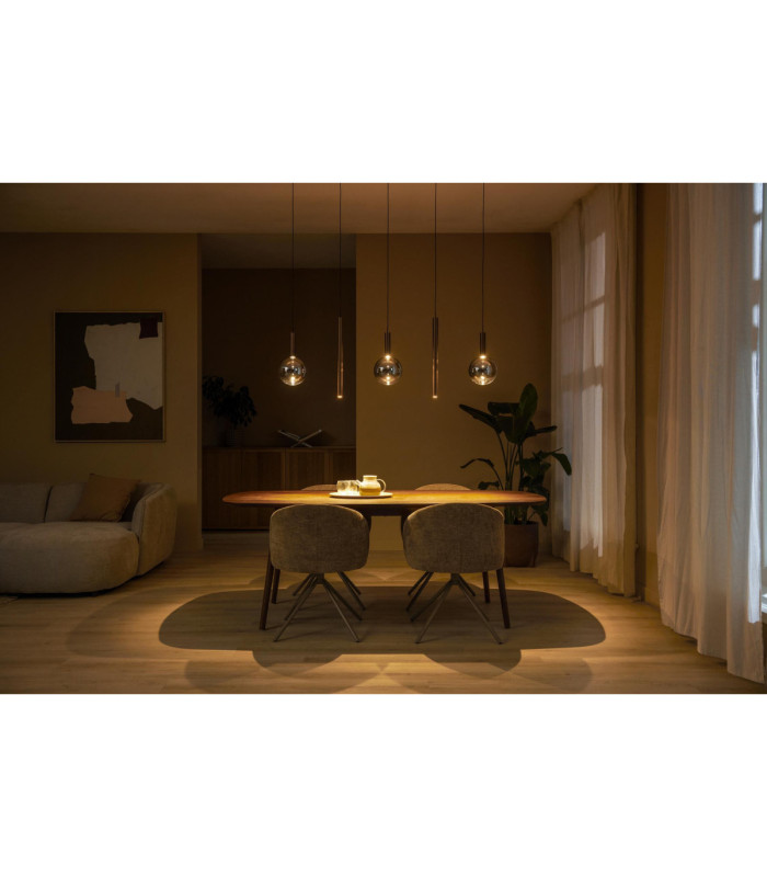 Lucide JASMINE - Pendant light - LED Dim. - CCT - 5x4W 2200K/3300K - Copper - Premium-4