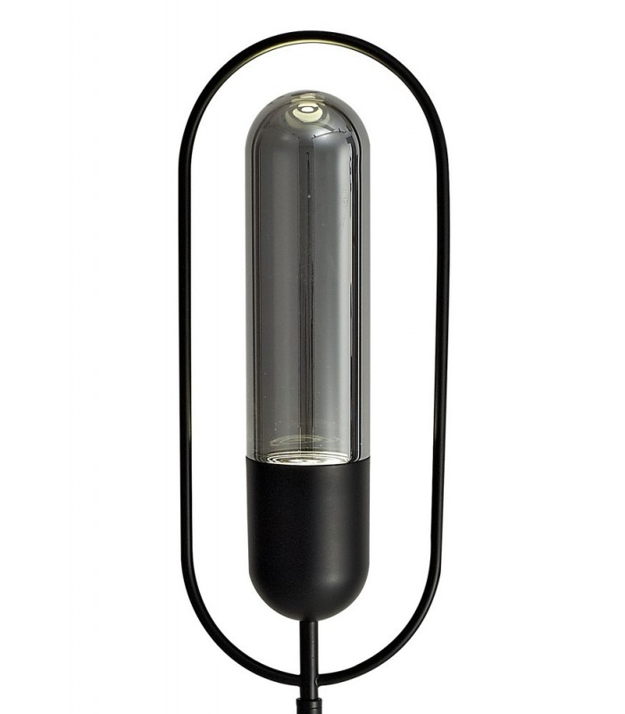 Floor Lamp, 1 x 7W LED, 4000K, 790lm, Black, Smoked - 5