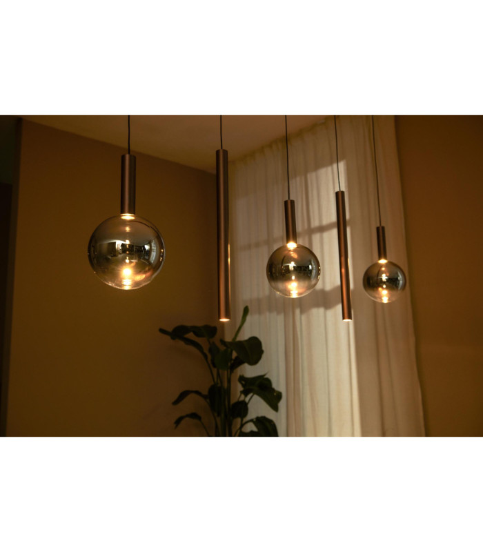 Lucide JASMINE - Pendant light - LED Dim. - CCT - 5x4W 2200K/3300K - Copper - Premium-6