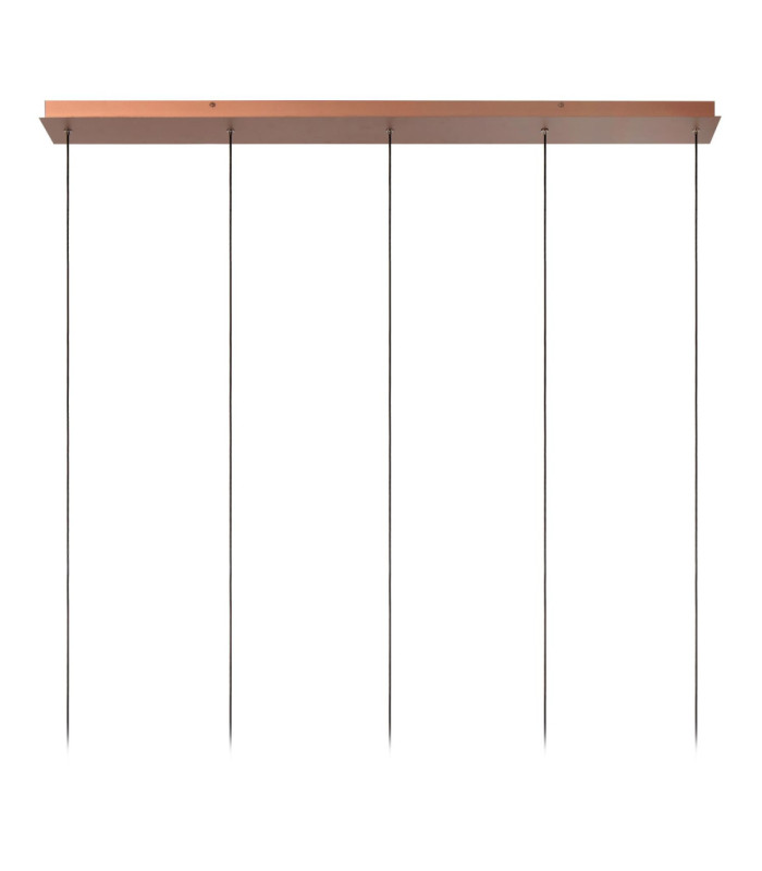 Lucide JASMINE - Pendant light - LED Dim. - CCT - 5x4W 2200K/3300K - Copper - Premium-11