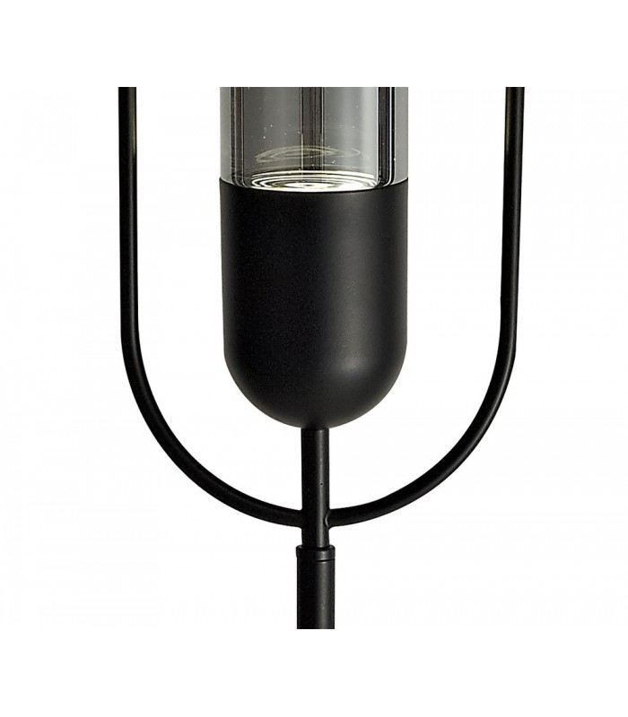 Floor Lamp, 1 x 7W LED, 4000K, 790lm, Black, Smoked - 6
