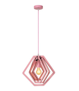 Lucide MAURO - Pendant light Children - 1xE27 - Pink-1