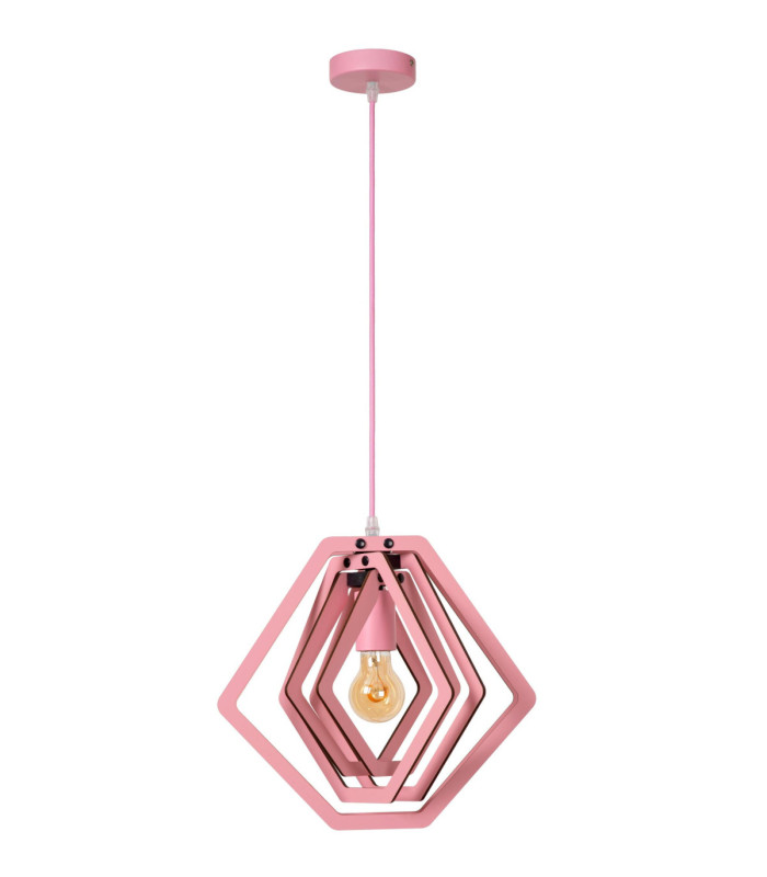 Lucide MAURO - Pendant light Children - 1xE27 - Pink-2