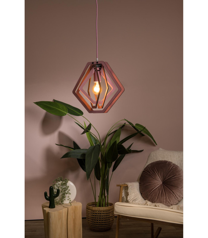 Lucide MAURO - Pendant light Children - 1xE27 - Pink-3