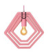 Lucide MAURO - Pendant light Children - 1xE27 - Pink-4