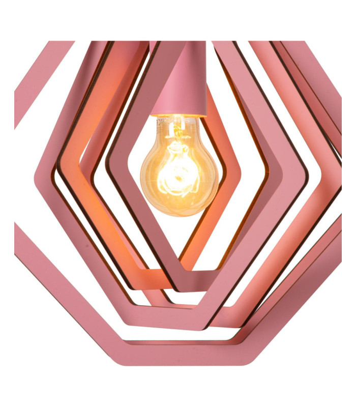 Lucide MAURO - Pendant light Children - 1xE27 - Pink-5