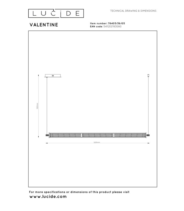 Lucide VALENTINE - Pendant light - LED Dim. - CCT - 1x36W 2200K/3000K - Champagne Color - Vibes-7