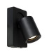 Lucide NIGEL - Single Spotlight - LED Dim to warm - CCT - 2200K/3000K - With USB charging point - Black-1