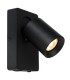 Lucide NIGEL - Single Spotlight - LED Dim to warm - CCT - 2200K/3000K - With USB charging point - Black-5