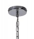 Cylindrical Ceiling Pendant, 2 Light E27, Polished Chrome - 4