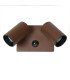 Lucide EMERIC - Wall light Outdoor - LED - CCT - 2x10W 2200K/3000K - IP54 - Motion Sensor - Rust Brown-2