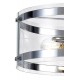 Cylindrical Ceiling Pendant, 2 Light E27, Polished Chrome - 6